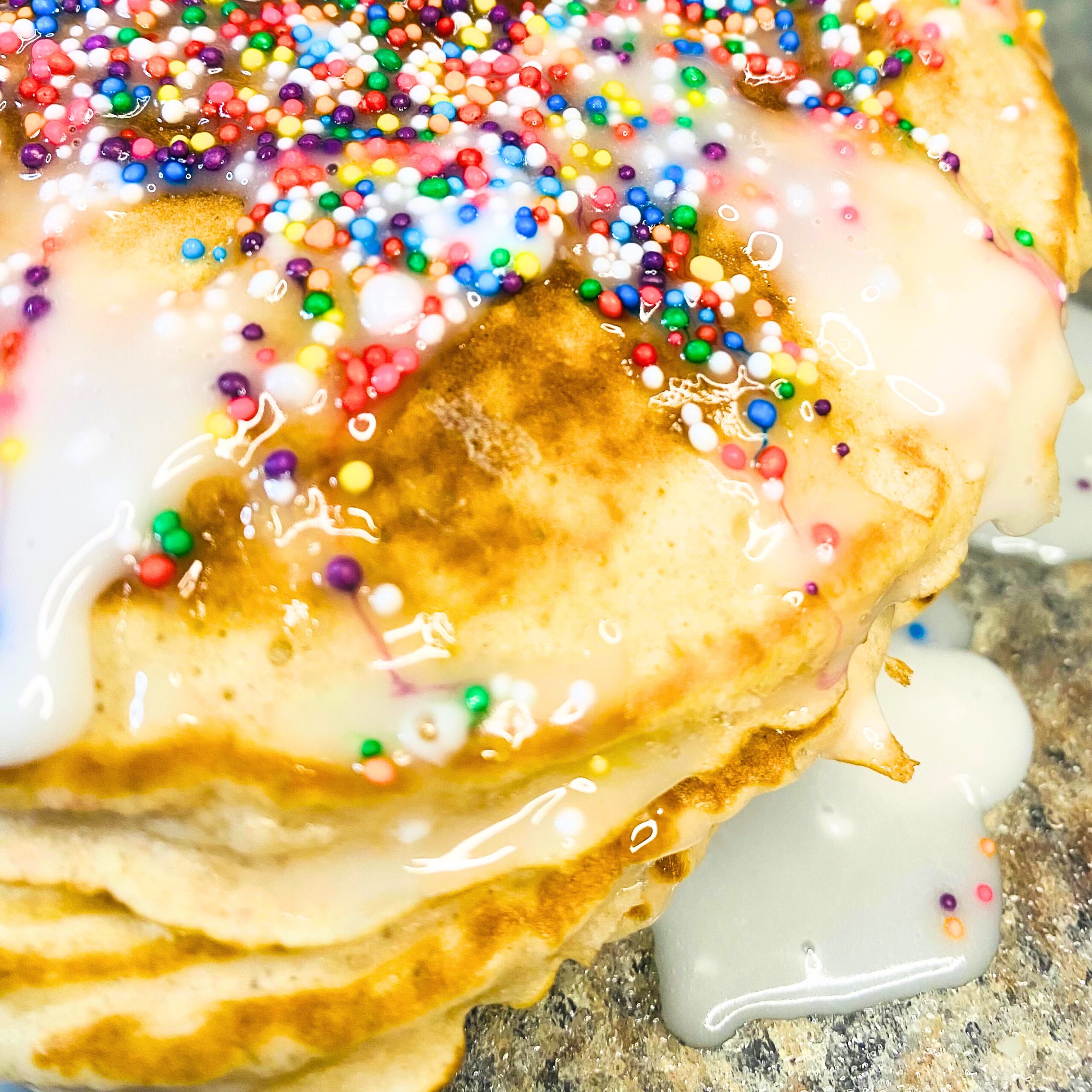 Birthday Breakfast – Cakebatter Pancakes – A Spotted Pony