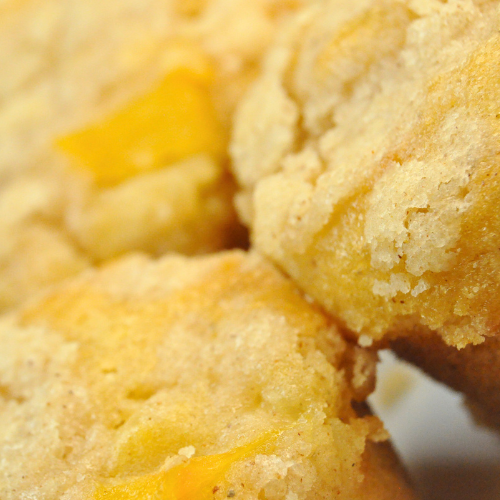 Peach Cobbler Muffins