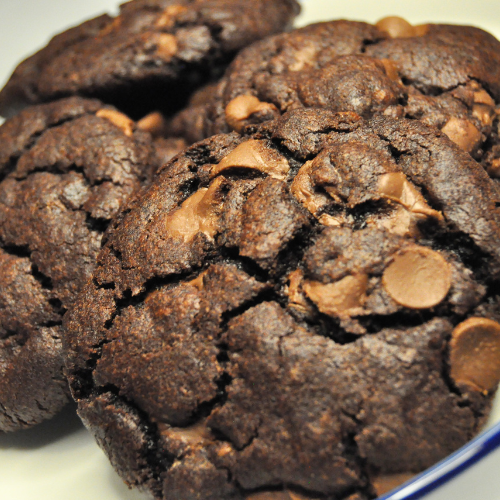 Single Serve Double Chocolate Chip Cookie