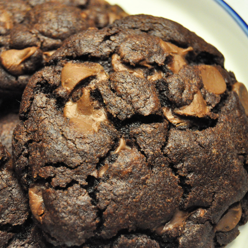 Single Serve Double Chocolate Chip Cookie 