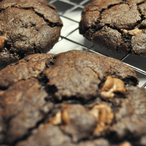 Single Serve Double Chocolate Chip Cookie