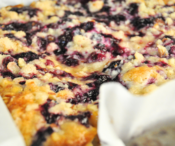 Blueberry Almond Coffee Cake 