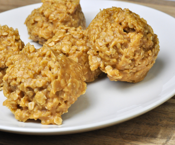 Vegan No Bake Peanut Butter Cookies