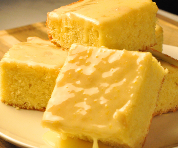 Easy Orange Brownies with Orange Glaze