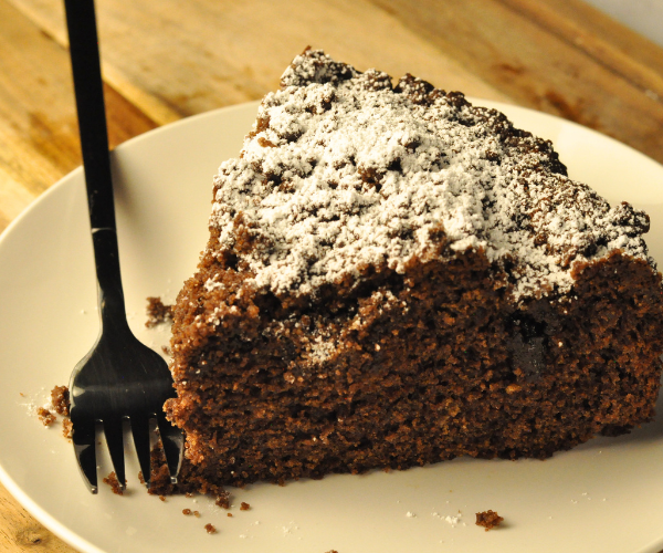 Moist Chocolate Coffee Cake with Crumb Topping