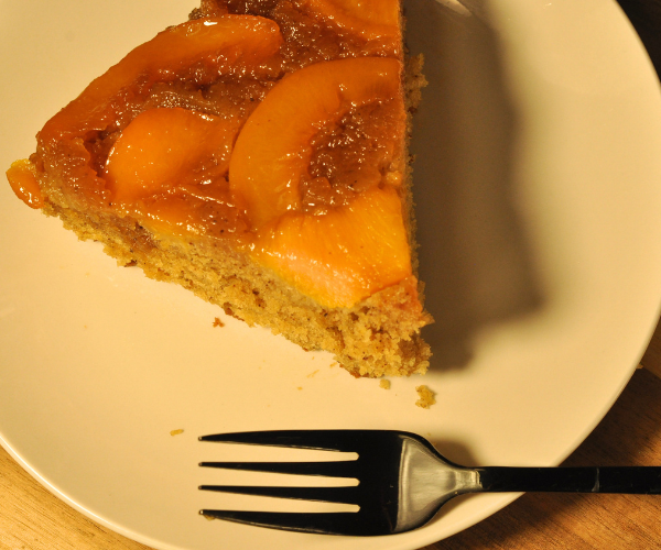 The Best Homemade Upside Down Peach Cake