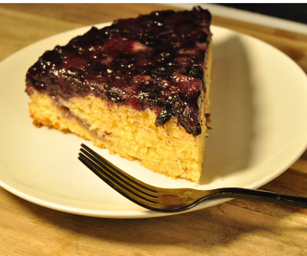 The Best Upside Down Blueberry Lemon Cake Recipe